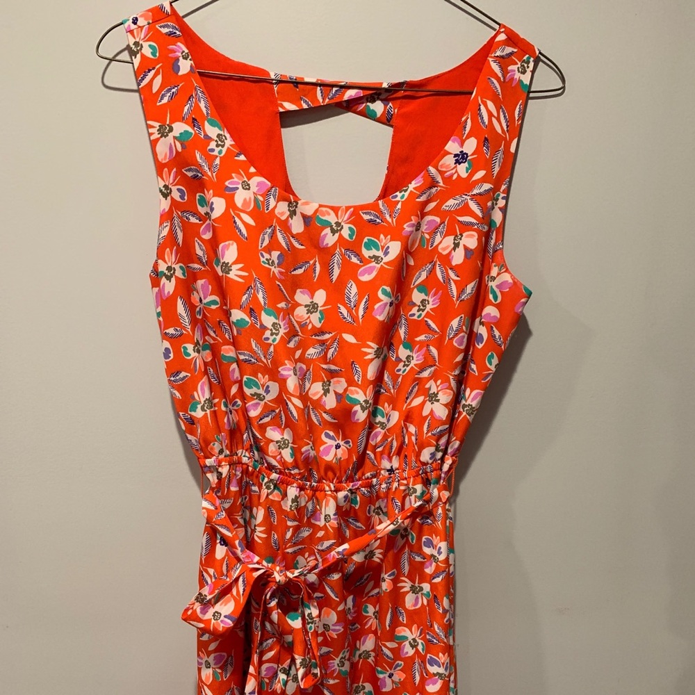Gap orange/red floral dress